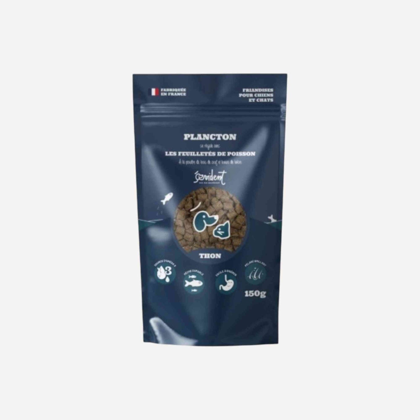 Friandises feuilletées de poisson chiens et chats