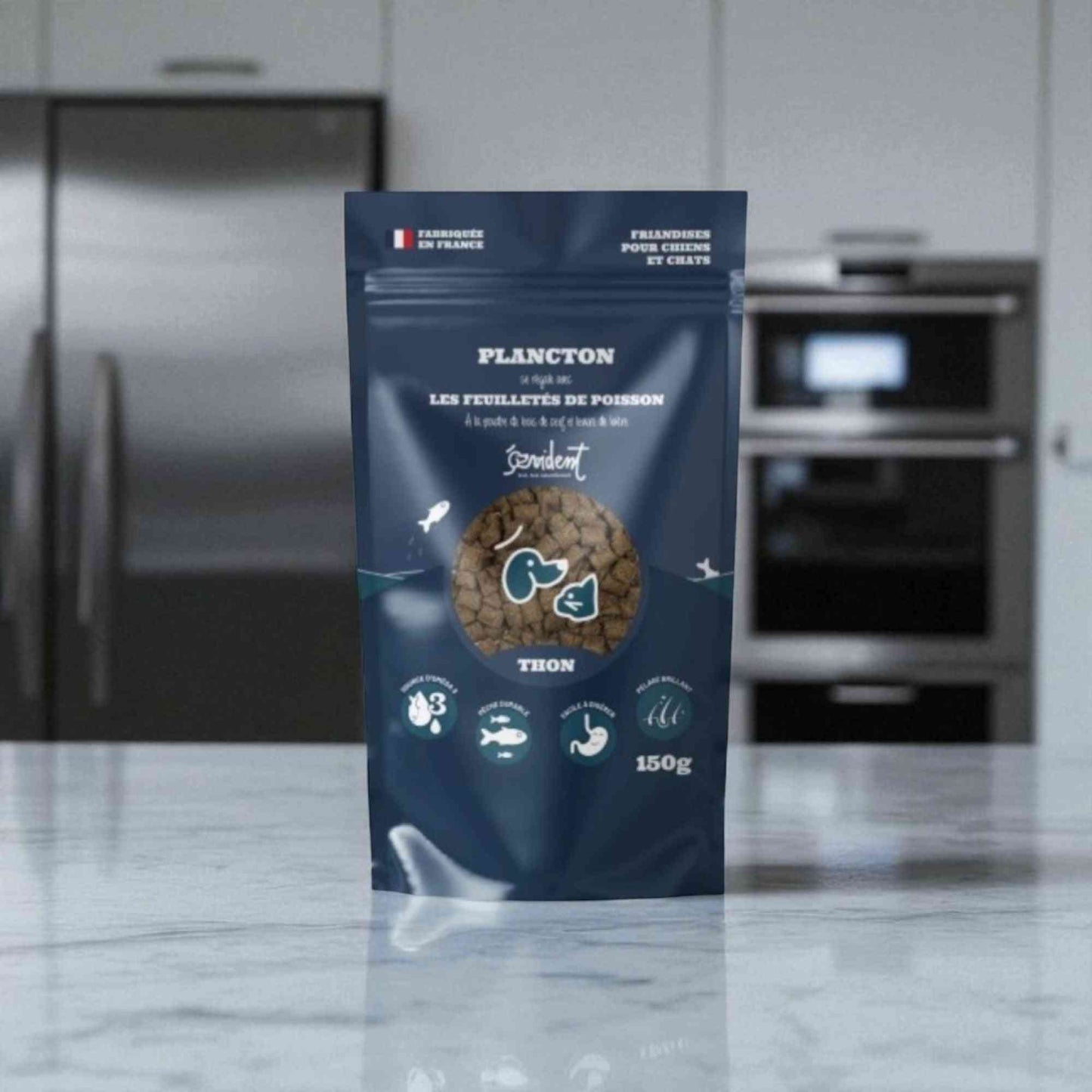 Friandises feuilletées de poisson chiens et chats